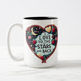 Valentinstag personalisierbar zweifarbige tasse