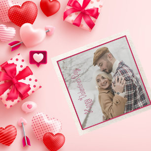 Valentinstag Personalisiertes Foto Glasuntersetzer