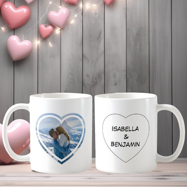 Valentinstag Personalisiertes Foto und Namen Kaffeetasse (Von Creator hochgeladen)