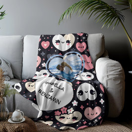 Valentinstag Personalisiertes Foto und Namen Sherpadecke