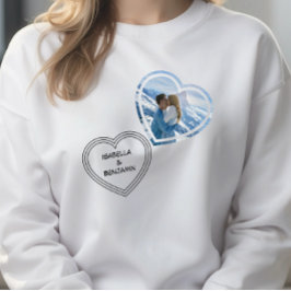 Valentinstag Personalisiertes Foto und Namen Sweatshirt