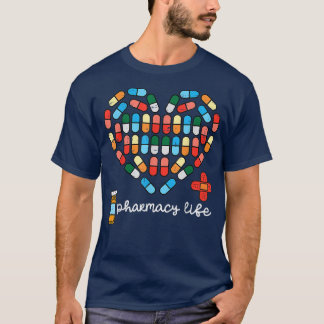 Valentinstag Pharmacy Life Pill Heart Pharmaceutic T-Shirt