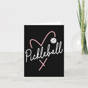 Valentinstag Pickleball Herzschlag Karte