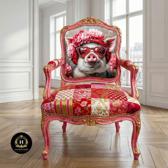 Valentinstag Pig Decoupage Seidenpapier (Von Creator hochgeladen)