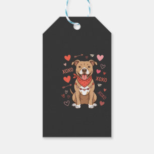 Valentinstag Pitbull Hund XOXO Liebesdesign Geschenkanhänger