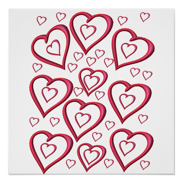 Valentinstag-Plakat Poster (Vorderseite)