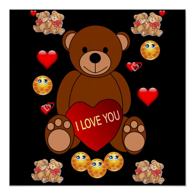 Valentinstag-Plakat Poster (Vorderseite)