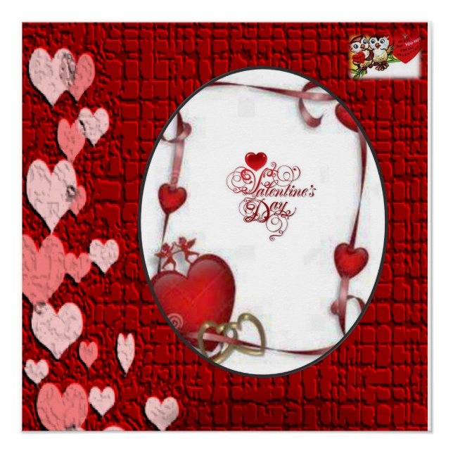Valentinstag-Plakat Poster (Vorderseite)