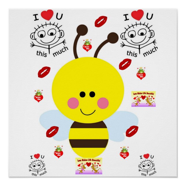 Valentinstag-Plakat Poster (Vorderseite)