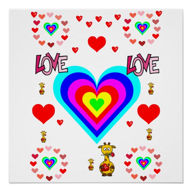 Valentinstag-Plakat Poster (Vorderseite)