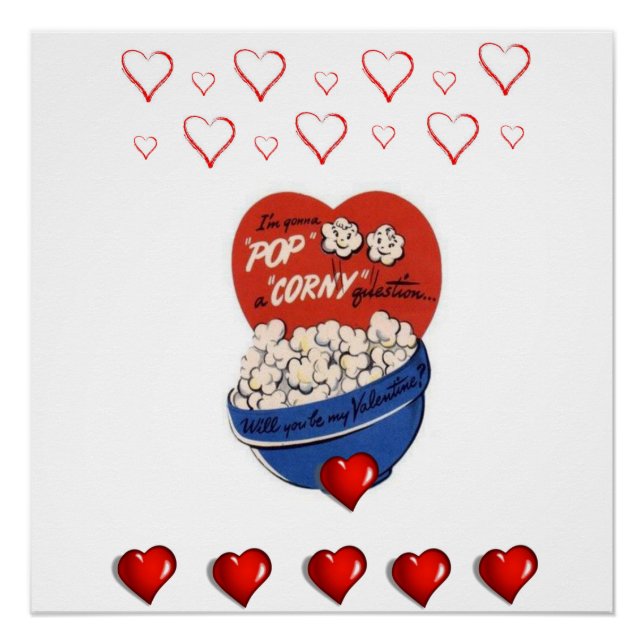 Valentinstag-Plakat Poster (Vorderseite)