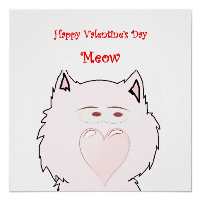 Valentinstag-Plakat Poster (Vorderseite)