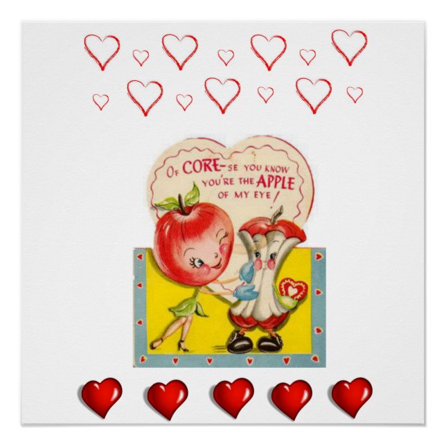 Valentinstag-Plakat Poster (Vorderseite)