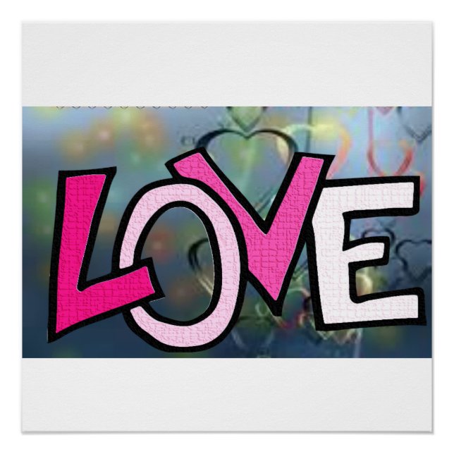 Valentinstag-Plakat Poster (Vorderseite)