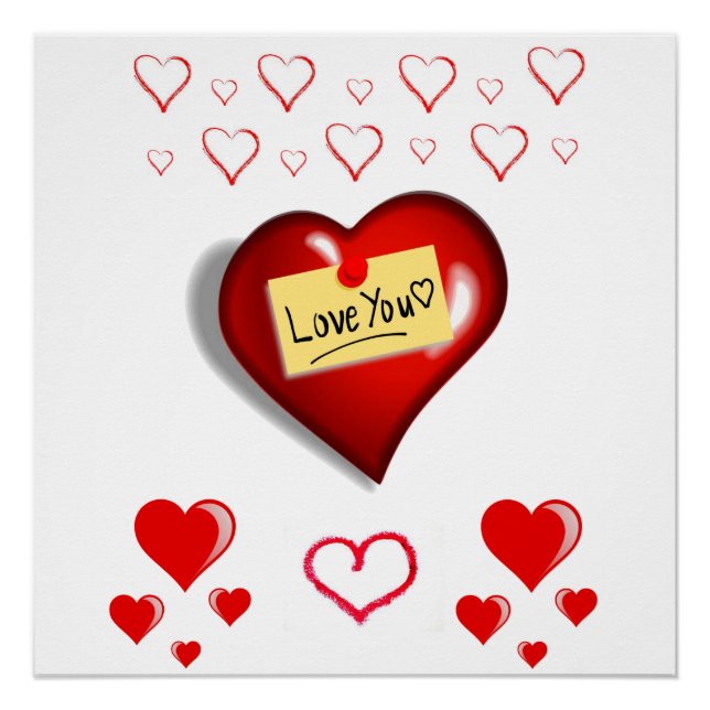 Valentinstag-Plakat Poster (Vorderseite)