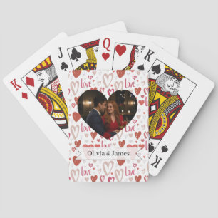 Valentinstag-Poker-Karten Spielkarten