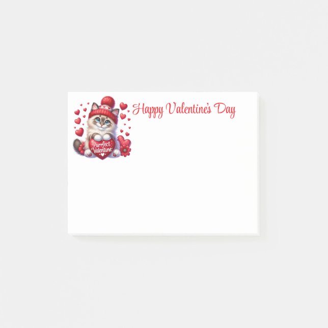 Valentinstag  post-it klebezettel (Vorderseite)