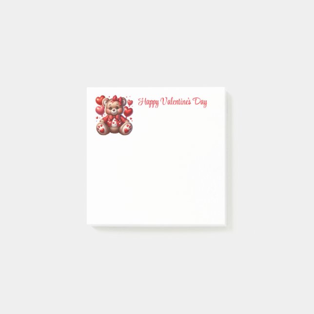 Valentinstag  post-it klebezettel (Vorderseite)