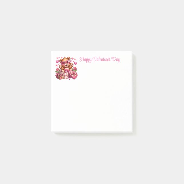 Valentinstag  post-it klebezettel (Vorderseite)