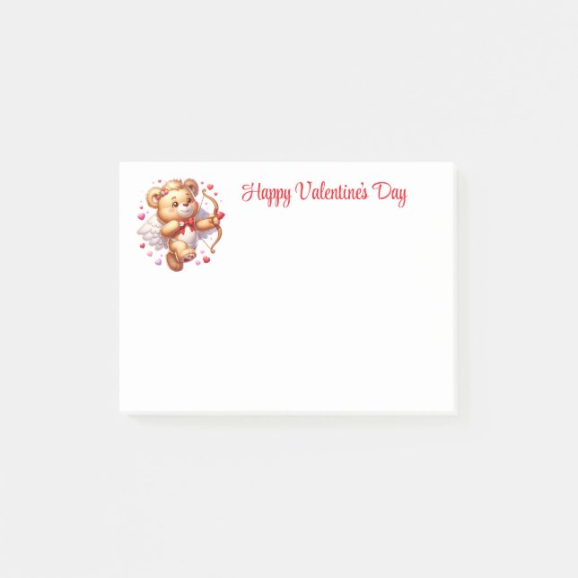 Valentinstag  post-it klebezettel (Vorderseite)