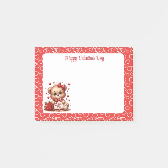 Valentinstag  post-it klebezettel (Vorderseite)