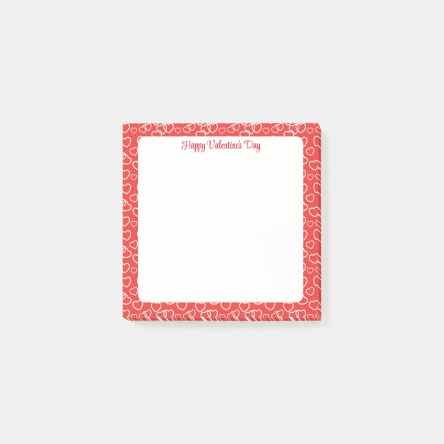 Valentinstag  post-it klebezettel (Vorderseite)