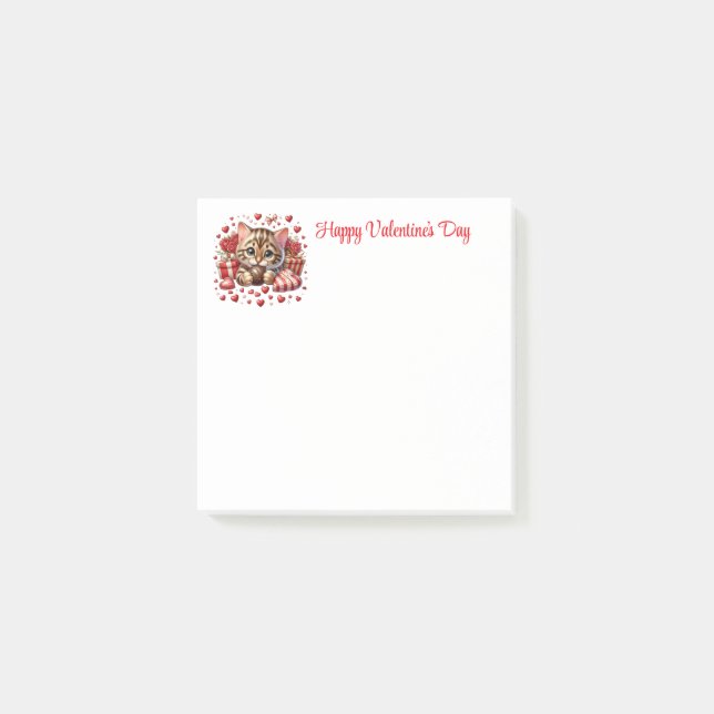 Valentinstag  post-it klebezettel (Vorderseite)