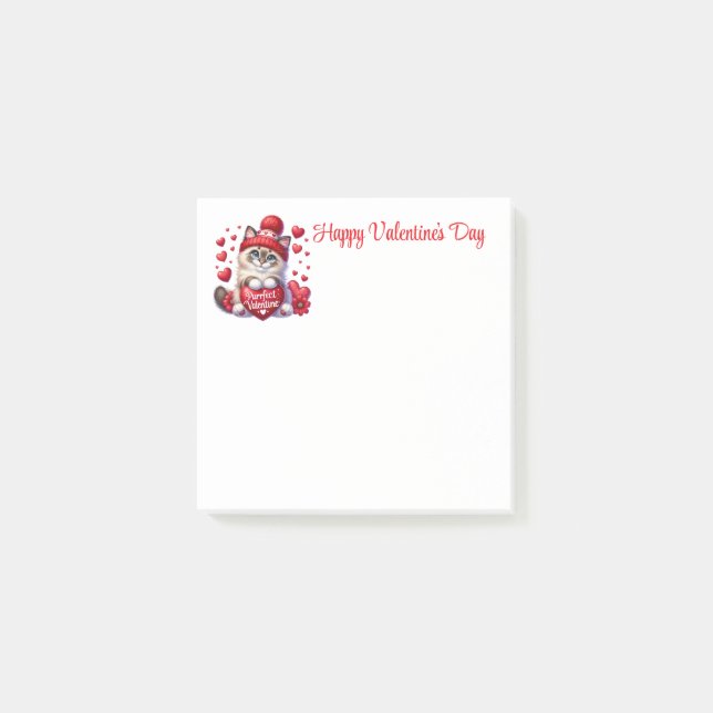 Valentinstag  post-it klebezettel (Vorderseite)