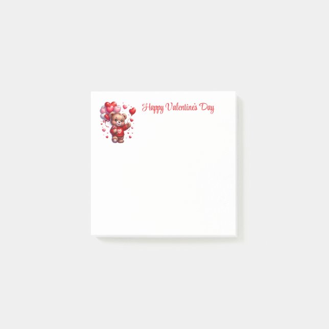 Valentinstag  post-it klebezettel (Vorderseite)