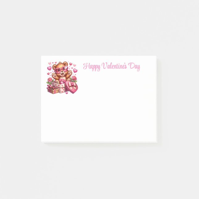 Valentinstag  post-it klebezettel (Vorderseite)
