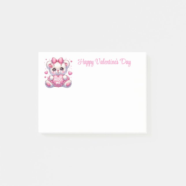 Valentinstag  post-it klebezettel (Vorderseite)