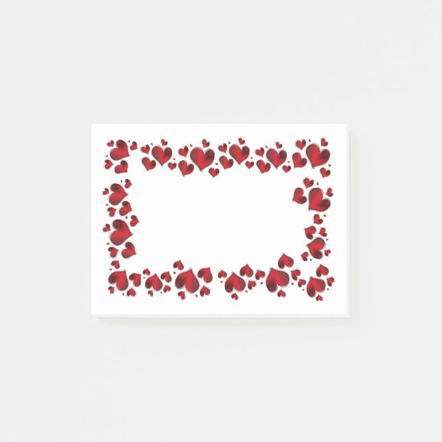 Valentinstag  post-it klebezettel (Vorderseite)