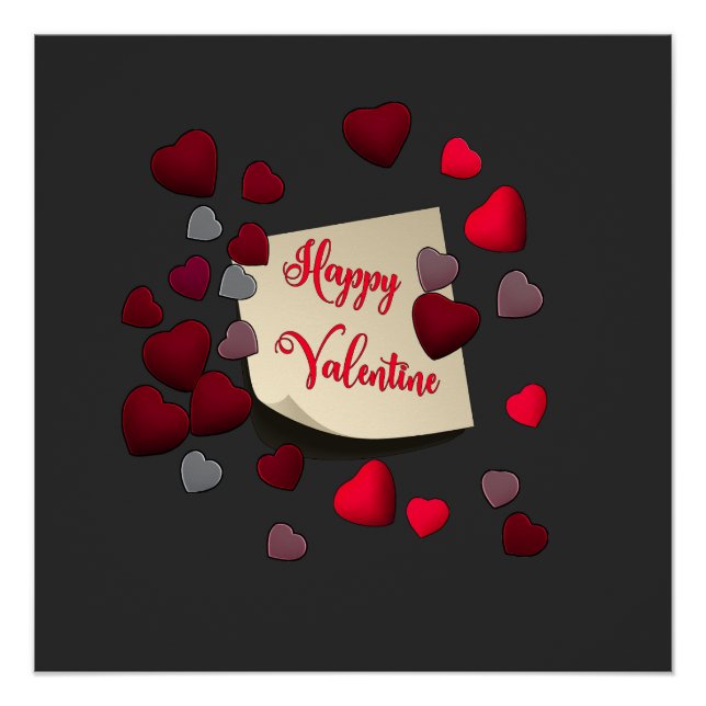 Valentinstag-Poster Poster (Vorderseite)