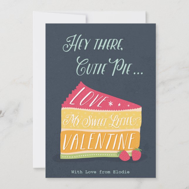 Valentinstag Postkarte (Vorderseite)