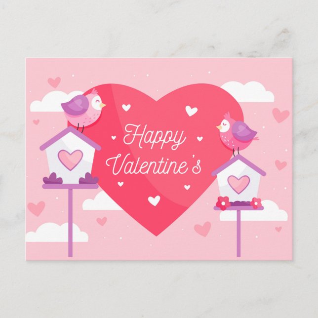 Valentinstag Postkarte (Vorderseite)