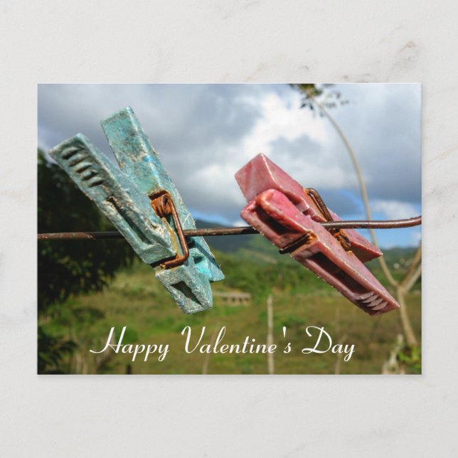 Valentinstag Postkarte (Vorderseite)