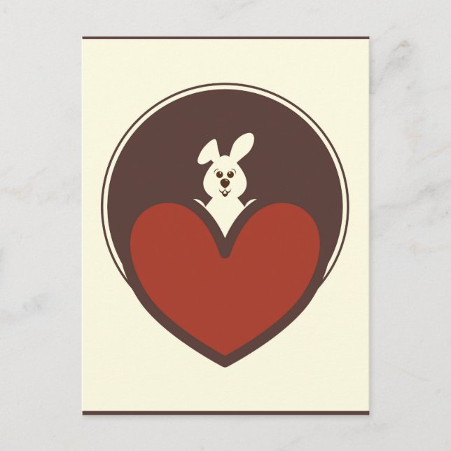 Valentinstag Postkarte (Vorderseite)