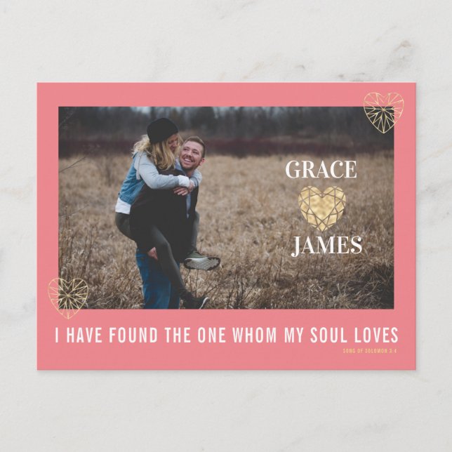 Valentinstag Postkarte (Vorderseite)