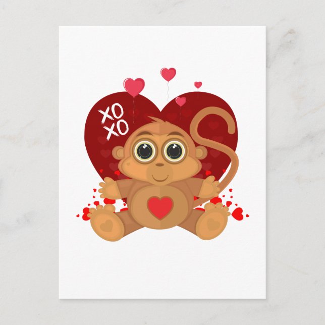 Valentinstag Postkarte (Vorderseite)