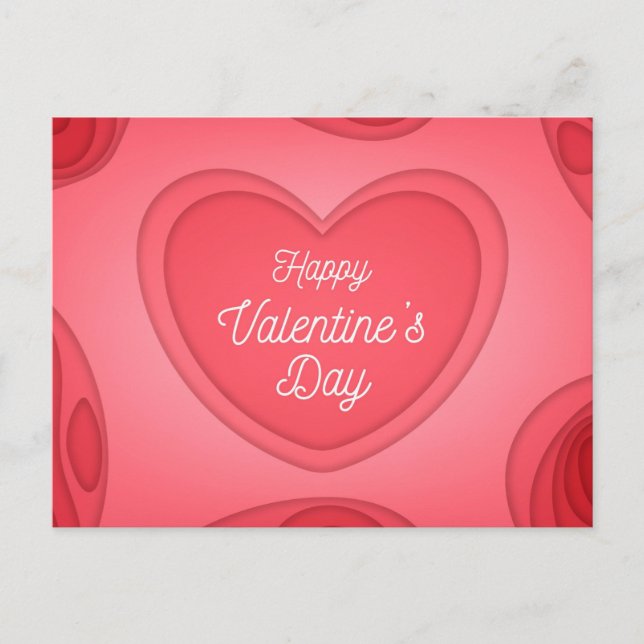 Valentinstag Postkarte (Vorderseite)