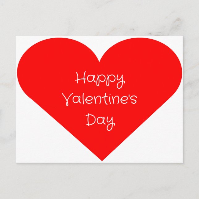 Valentinstag Postkarte (Vorderseite)