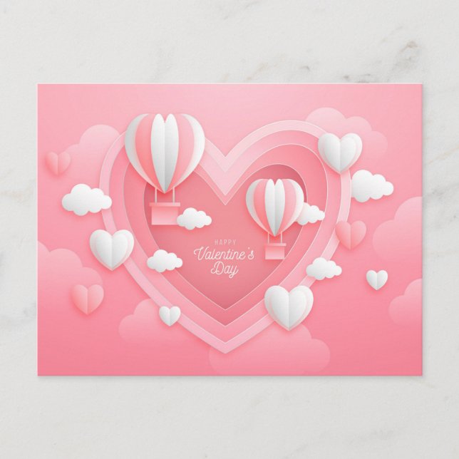 Valentinstag Postkarte (Vorderseite)