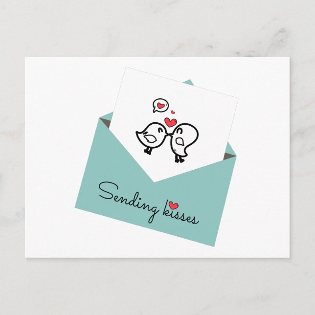 Valentinstag Postkarte (Vorderseite)