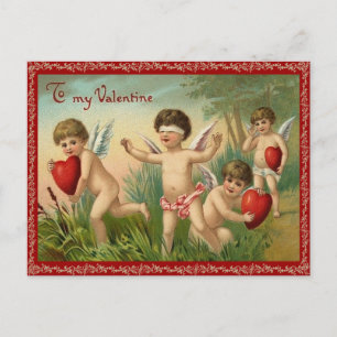 Valentinstag-Postkarte fernhalten Feiertagspostkarte