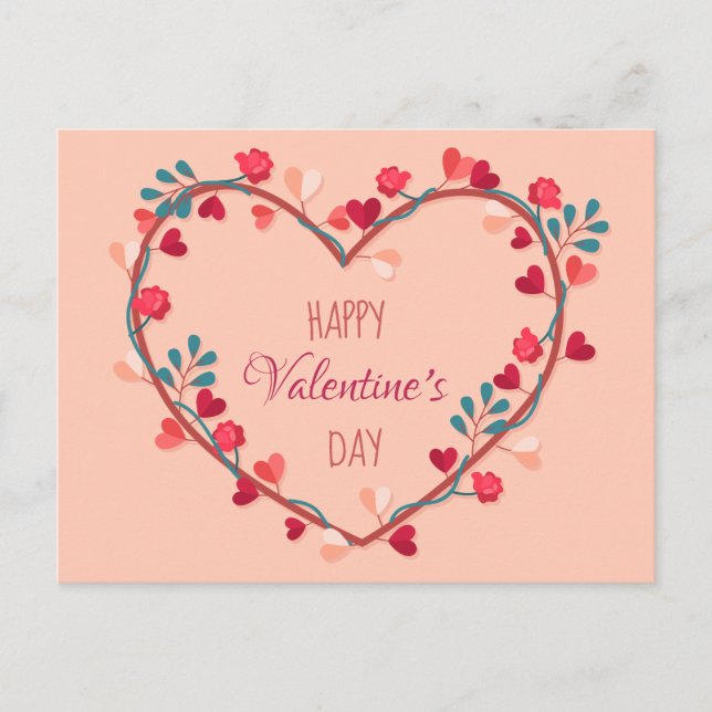 Valentinstag Postkarte - HVD (Vorderseite)
