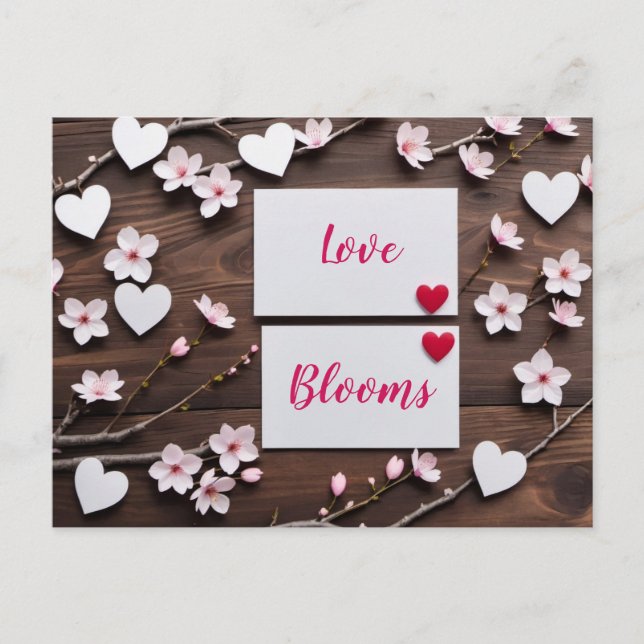 Valentinstag, Postüberquerung Postkarte (Vorderseite)