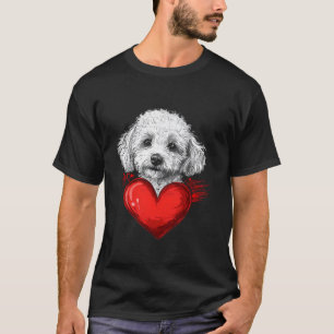 Valentinstag-Pudel, Valentinstag, Hund T-Shirt
