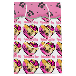 Valentinstag Puggle Mittlere Geschenktüte