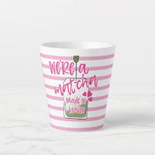 Valentinstag Pun Matcha Tee wir sind ein Spiel in Milchtasse