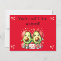 Valentinstag: punny. avocado